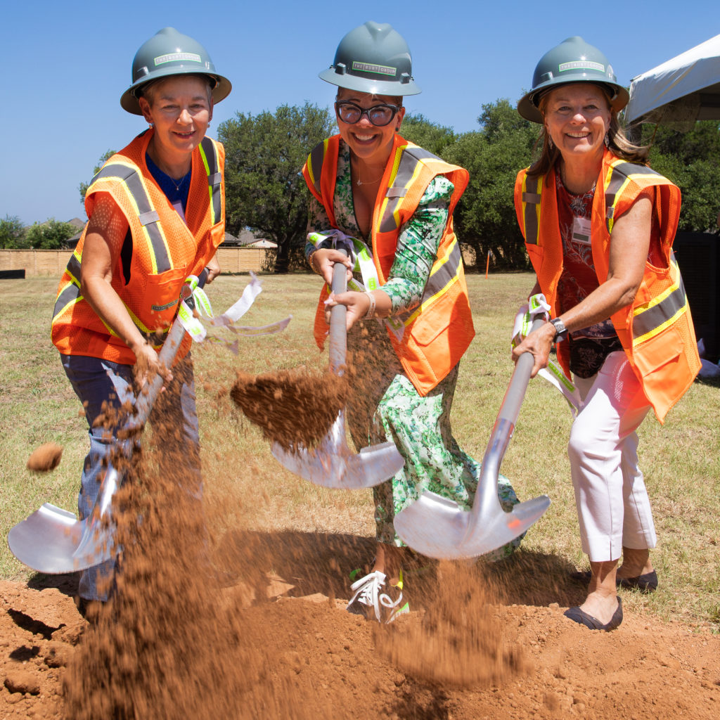 AGE of Central Texas provides education, services and assistance to Austin’s older population and their caregivers. Through activities that keep the members busy and socialized, the nonprofit provides a community and activities to fill the day for those in their care. With support from St. David's Foundation, HEB, and private philanthposts, the nonprofit broke ground June 7, 2022 on a new location in South Austin that will serve as a center offering daytime care for older adults. Pictured: Suzanne Anderson, Fayruz Benyousef